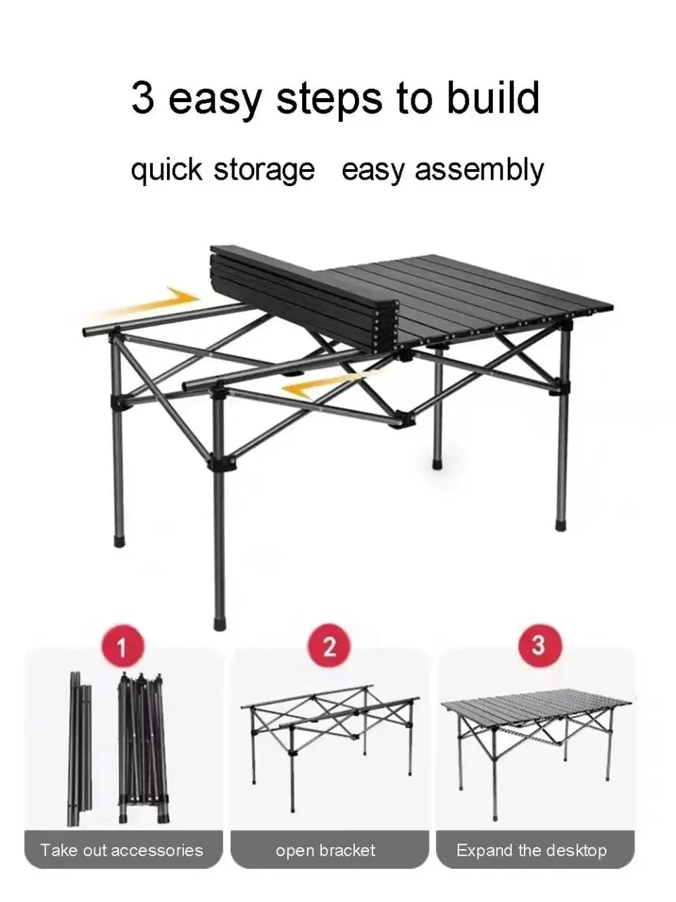 Folding Portable Camping Table